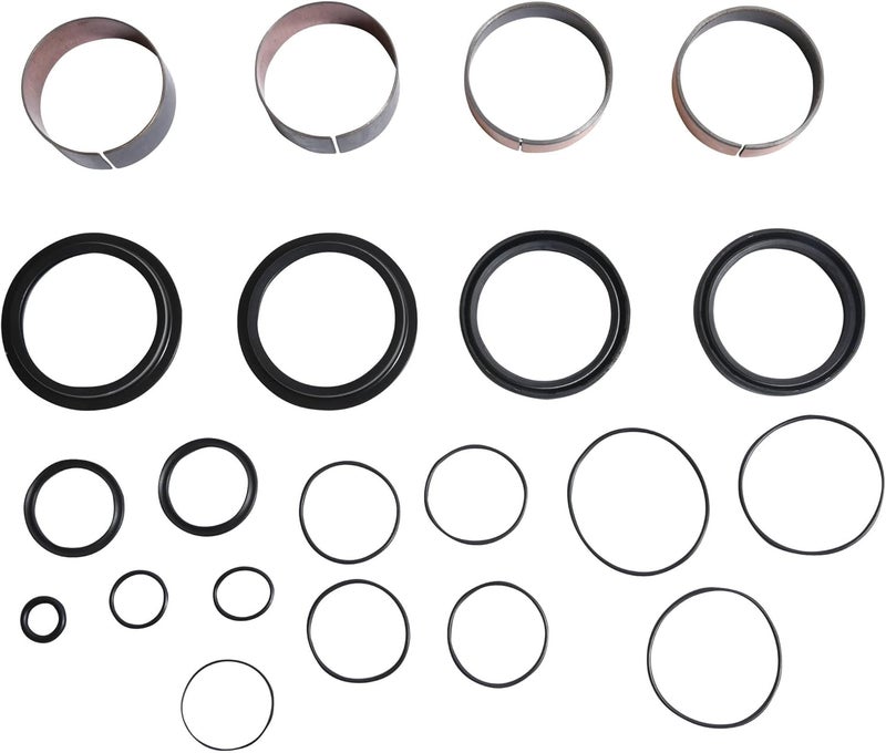 Pivot Works PWFFK-T11-000 PW Fork Rebuild Kit - W/Bushings and Seals Compatible With/Replacement For Husqvarna FC 250 2017-2020, FC 350 2017-2020, FC 450 2017-20, FC 450 Rockstar Edition 2018-21 - Image 1